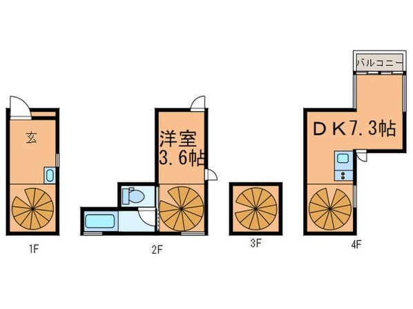 VOLUTES　MON-NAKAの物件間取画像